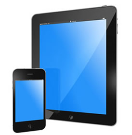 Tablet und Smartphone